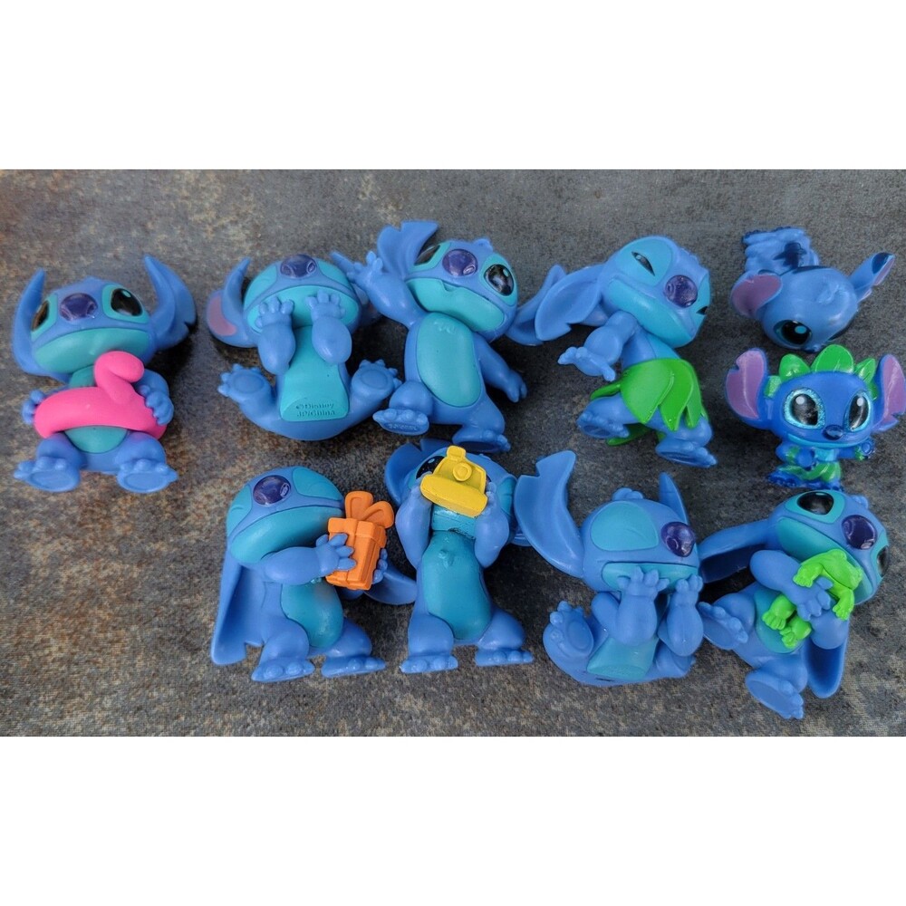 12 Small Disney Stitch Figures